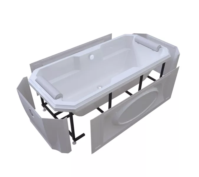 Ванна акриловая Radomir Fra Grande Фернандо 190х90 бронза, Выбрать цвет: Бронза, изображение 9