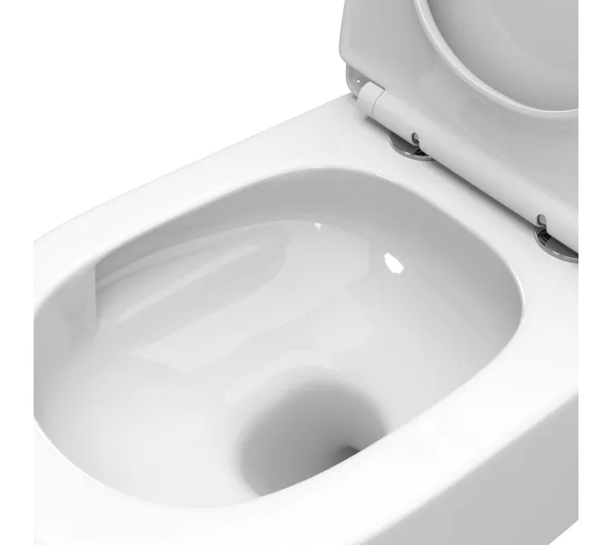 Унитаз подвесной безободковый с сиденьем и смывом TORNADO BelBagno TRE-TOR BB5180CH-TOR/SC, изображение 8