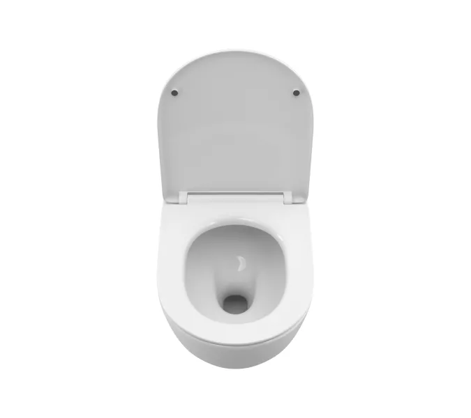 Унитаз подвесной безободковый с сиденьем и смывом TORNADO BelBagno UNO-TOR BB5177CH-TOR/SC, изображение 6