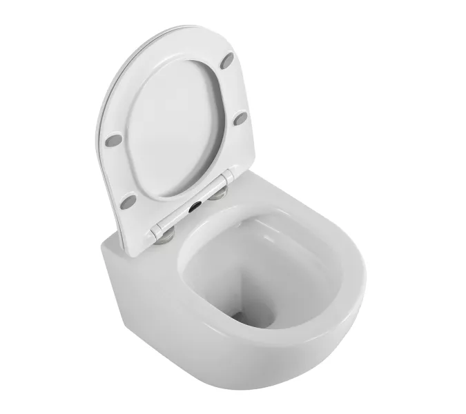 Унитаз подвесной безободковый с сиденьем BelBagno UNO 2.0 BB7306CHR/SC, изображение 3