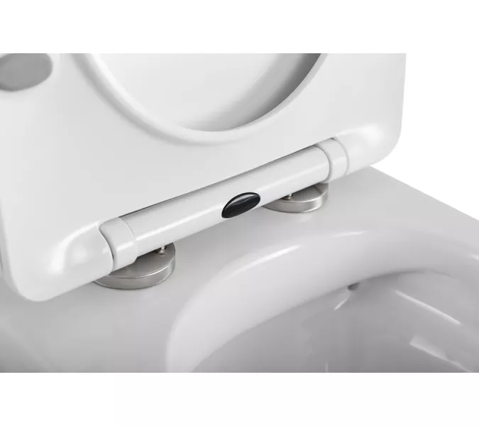 Унитаз подвесной безободковый с сиденьем BelBagno UNO 2.0 BB7306CHR/SC, изображение 8