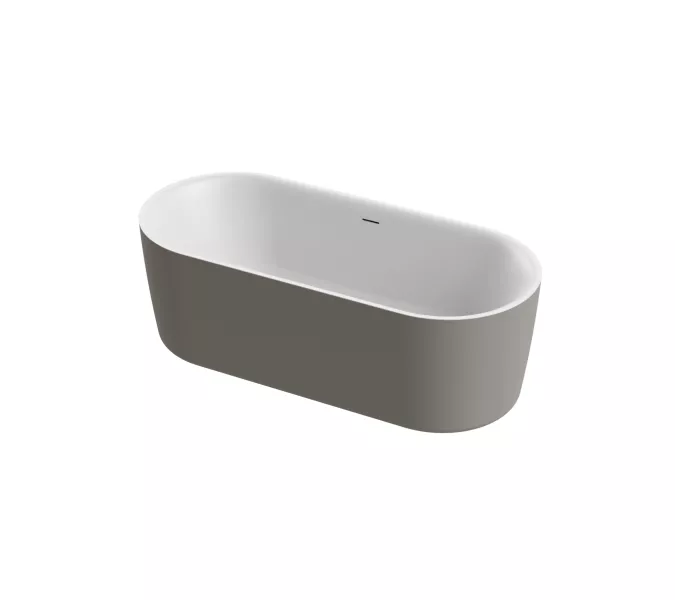 Акриловая ванна CEZARES METAURO-INT-Central-180-80-60-G-W-MATT, Выбрать цвет: Серый матовый, Выбрать размер: 180х80