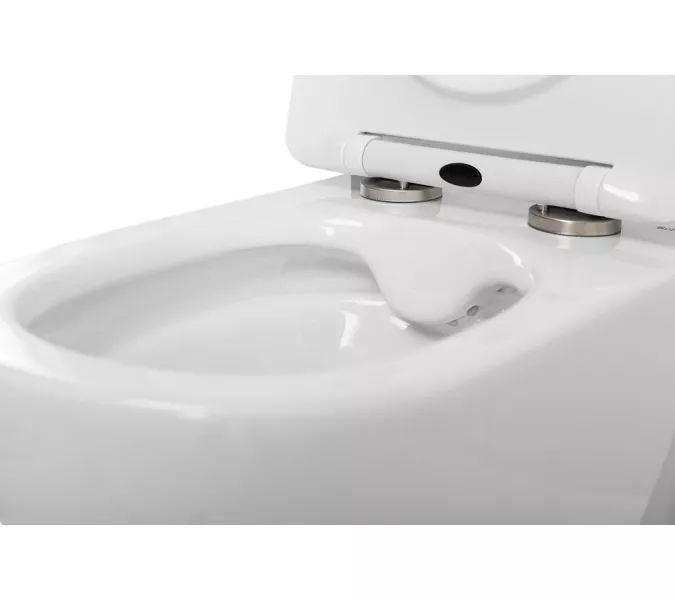 Унитаз подвесной безободковый с сиденьем BelBagno UNO 2.1 BB7006CHR/SC, изображение 8