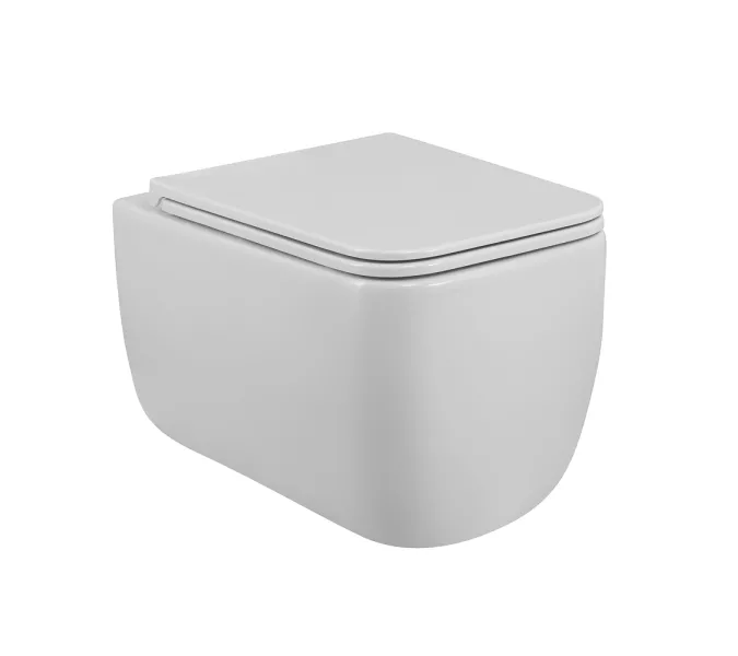 Унитаз подвесной безободковый с сиденьем BelBagno LUCE BB076CH-TOR/SC