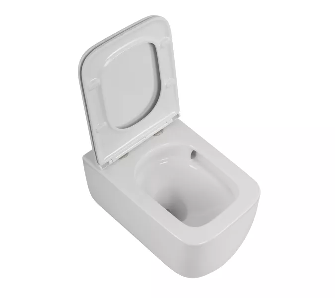 Унитаз подвесной безободковый с сиденьем BelBagno LUCE BB076CH-TOR/SC, изображение 3