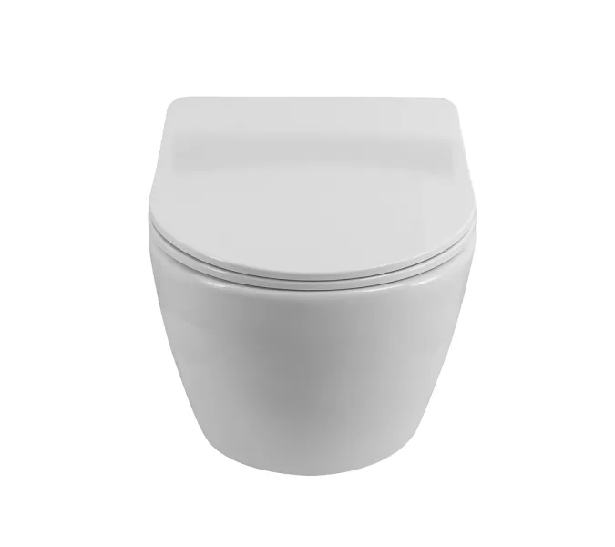 Унитаз подвесной безободковый с сиденьем BelBagno UNO 2.1 BB7006CHR/SC, изображение 5