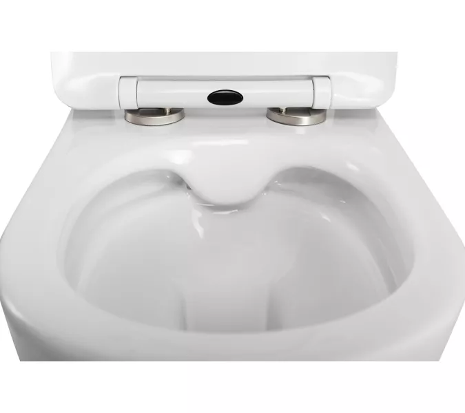 Унитаз подвесной безободковый с сиденьем BelBagno UNO 2.1 BB7006CHR/SC, изображение 10