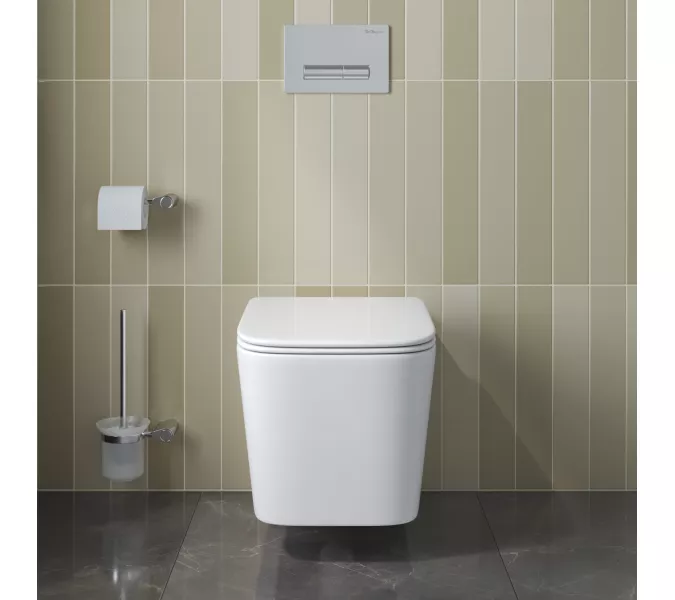 Унитаз подвесной безободковый с сиденьем и смывом TORNADO BelBagno DUE-TOR BB5171CH-TOR/SC, изображение 15