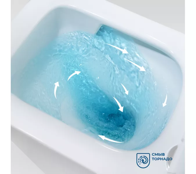 Унитаз подвесной безободковый с сиденьем и смывом TORNADO BelBagno DUE-TOR BB5171CH-TOR/SC, изображение 12