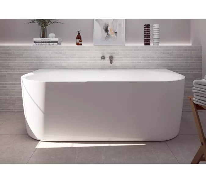 Акриловая ванна CEZARES METAURO-INT-Wall-180-80-60-W-MATT, Выбрать цвет: Белый матовый, Выбрать размер: 180х80, изображение 3