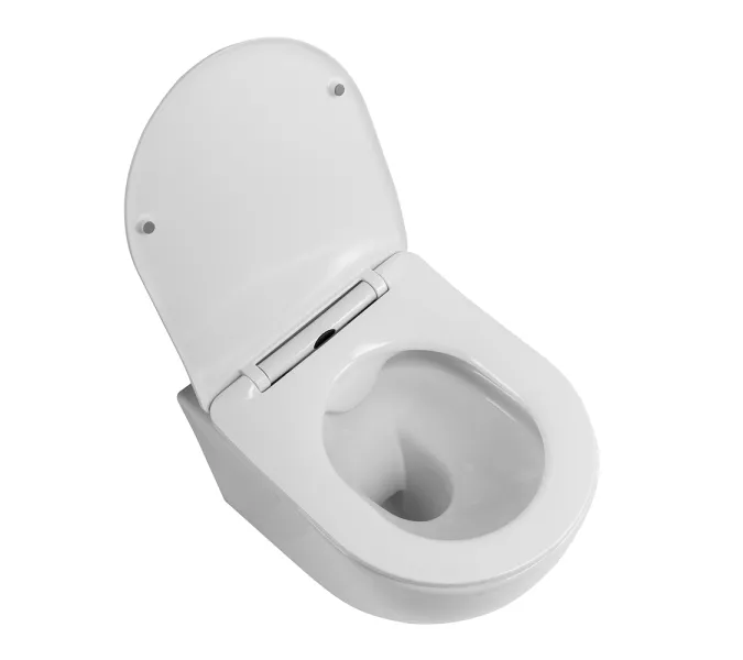 Унитаз подвесной безободковый с сиденьем BelBagno UNO 2.1 BB7006CHR/SC, изображение 2