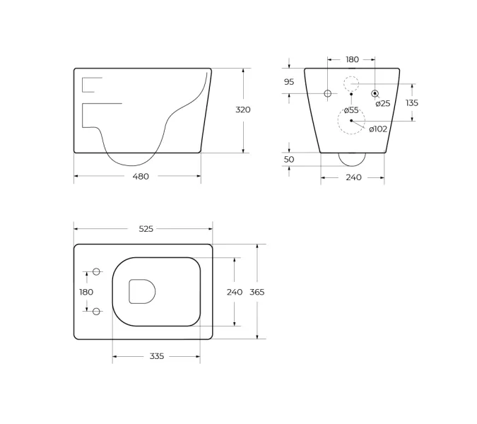 Унитаз подвесной безободковый с сиденьем BelBagno LUCE BB076CH-TOR/SC, изображение 14