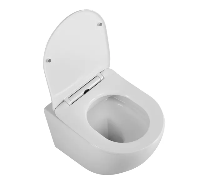 Унитаз подвесной безободковый с сиденьем BelBagno UNO 2.0 BB7306CHR/SC, изображение 2