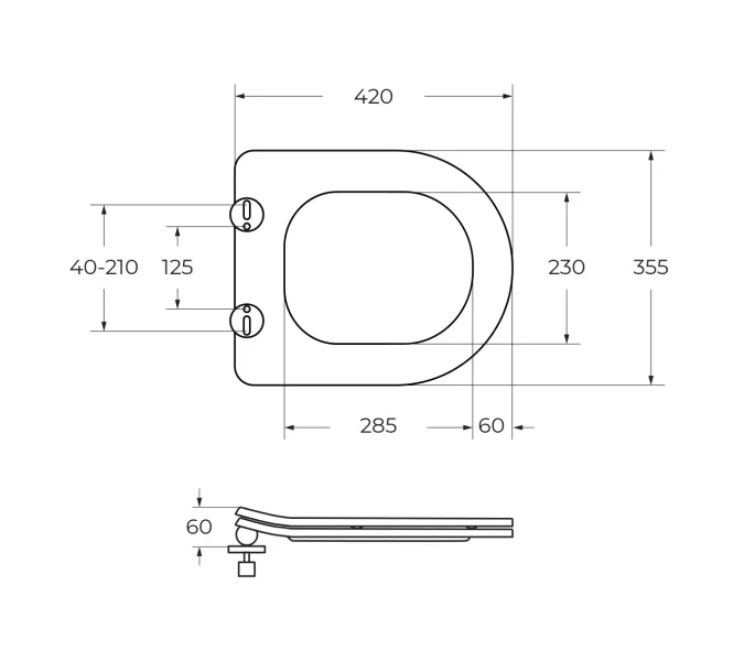Унитаз подвесной безободковый с сиденьем BelBagno UNO 2.1 BB7006CHR/SC, изображение 17
