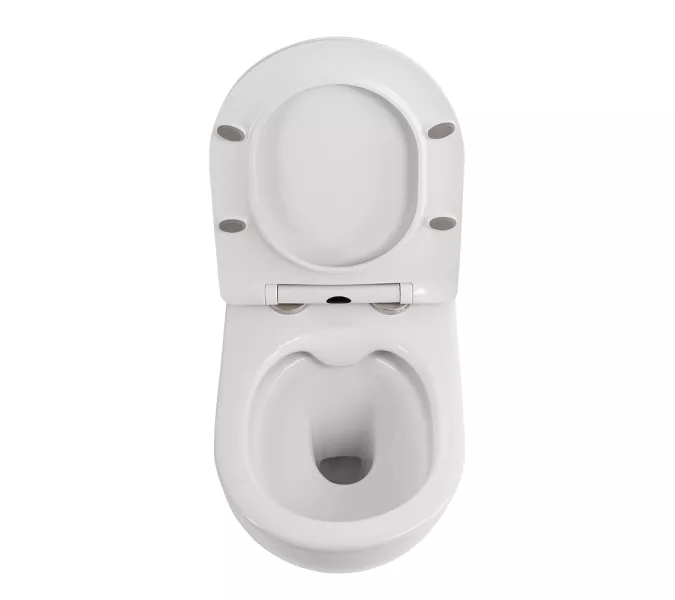 Унитаз подвесной безободковый с сиденьем BelBagno UNO 2.1 BB7006CHR/SC, изображение 7