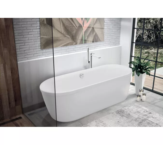 Акриловая ванна CEZARES METAURO-Central-180-80-40-W-MATT, изображение 2