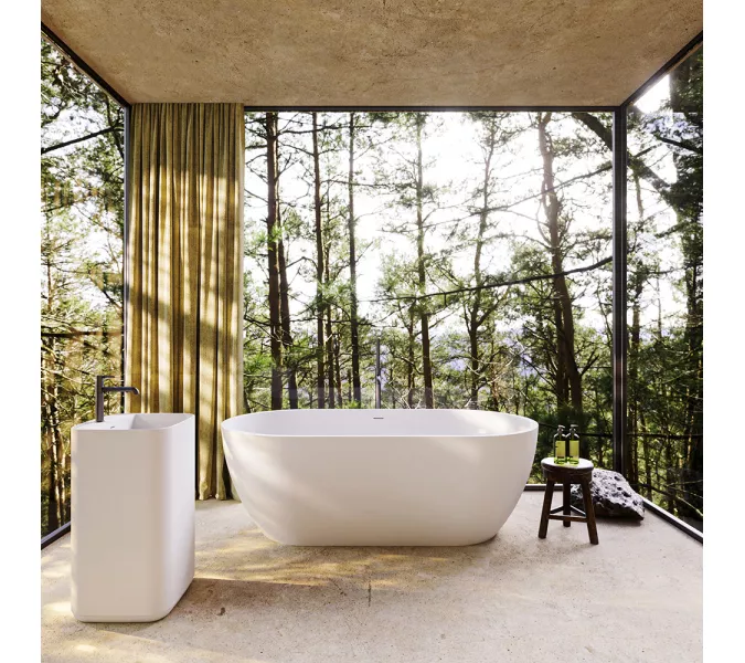 Ванна из искусственного камня Solid Surface CEZARES CZR-STYLUS-160-80-54-SSB, изображение 4