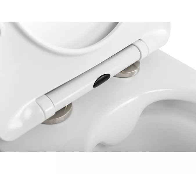 Унитаз подвесной безободковый с сиденьем BelBagno UNO 2.1 BB7006CHR/SC, изображение 9