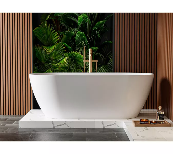 Ванна из искусственного камня Solid Surface CEZARES CZR-RELAX-SSB, Выбрать размер: 150х75, изображение 2