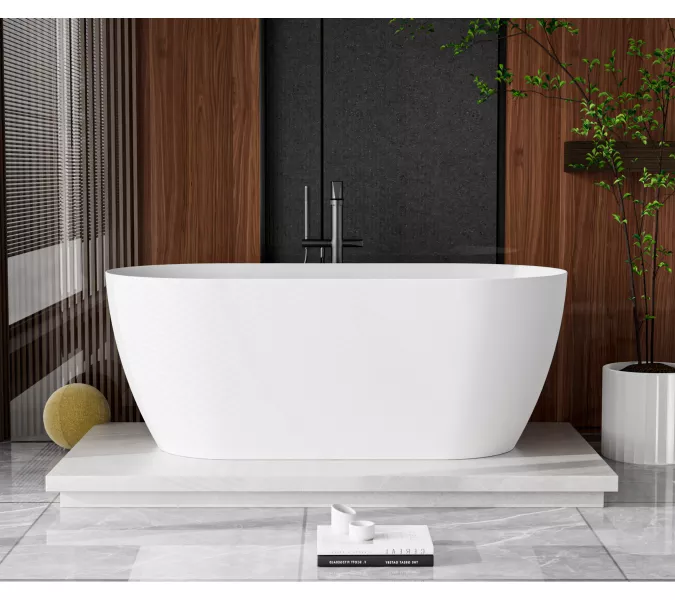 Ванна из искусственного камня Solid Surface CEZARES CZR-RELAX-SSB, Выбрать размер: 150х75