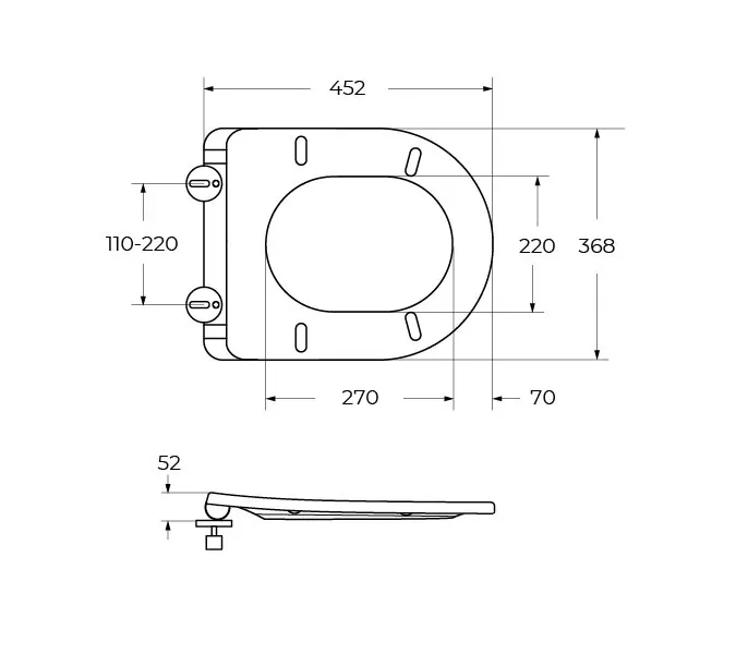 Унитаз подвесной Cezares безободковый с сиденьем и смывом TORNADO STREAM, изображение 11