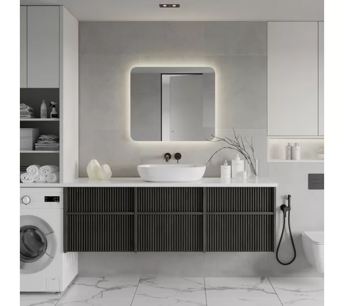 Зеркало ACWEN "Burzhe Led" с бесконт.сенсором, комб.подсветка, Тип: Зеркало с бесконтактным сенсором, Выбрать размер: 80х60