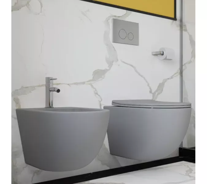 Кнопка для инсталляции ACWEN серая матовая (Matt Grey), Выбрать цвет: Серый матовый, изображение 4