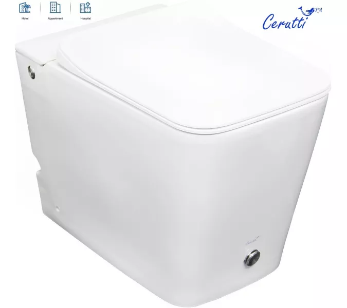 Унитаз Ceruttispa CT7269 DISGRAZIA Pulse приставной с функцией импульсного смыва, изображение 2