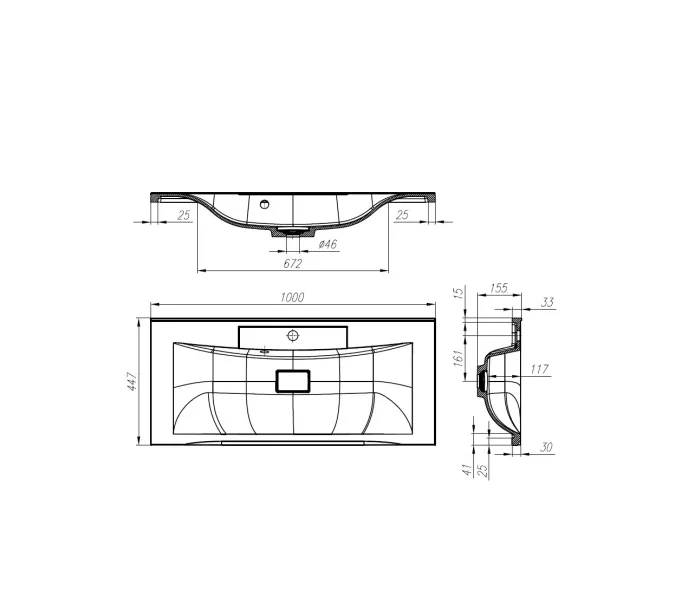 Раковина из литьевого мрамора BelBagno  BB1000/445-LV-MR-PR, изображение 4