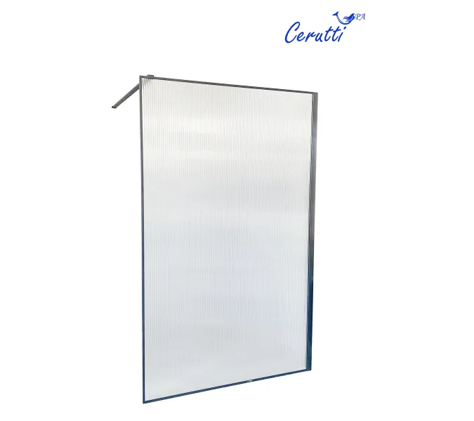 Душевая перегородка Ceruttispa STRIP T90/T120 без поддона, Цвет профиля: Черный, Выбрать размер: 90х80-120, изображение 3