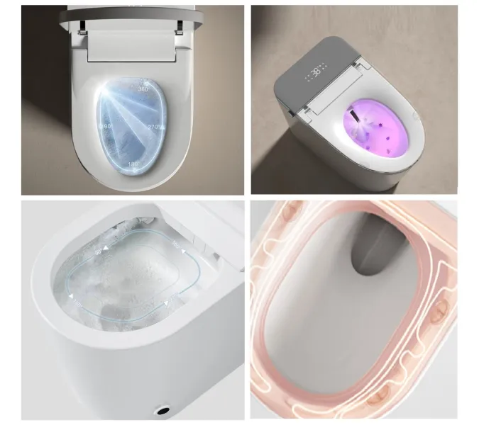 Унитаз Ceruttispa CT10617  ESTER Smart напольный с дистанционным управлением, изображение 6