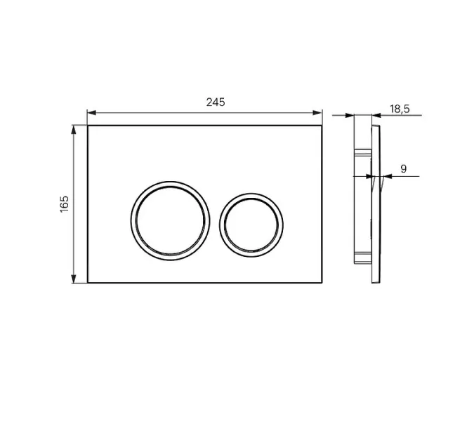 Клавиша смыва Iddis Unifix UNI03WBi77 Белая, изображение 4