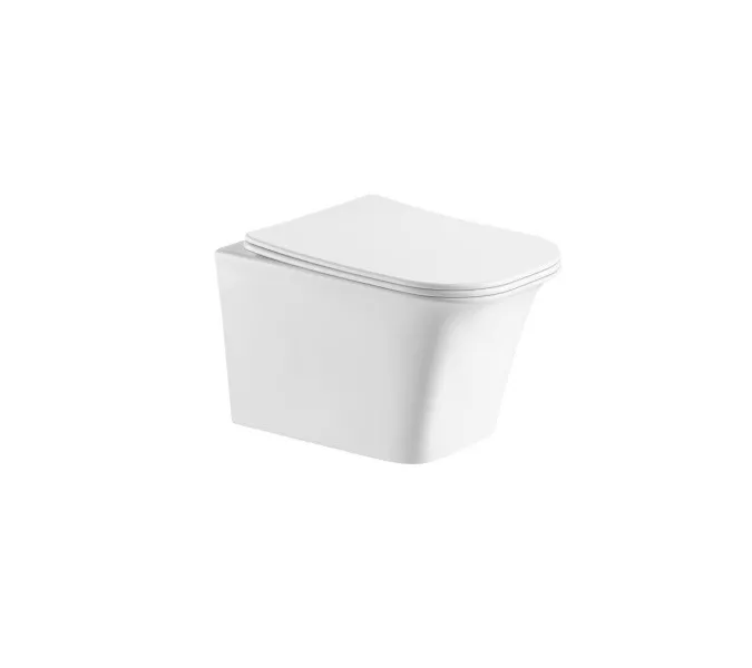 Унитаз подвесной CeramaLux 2622E безободковый, изображение 5