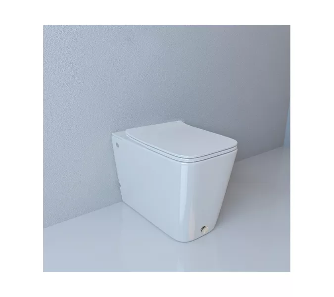 Унитаз Ceruttispa CT7269 DISGRAZIA Pulse приставной с функцией импульсного смыва, изображение 6