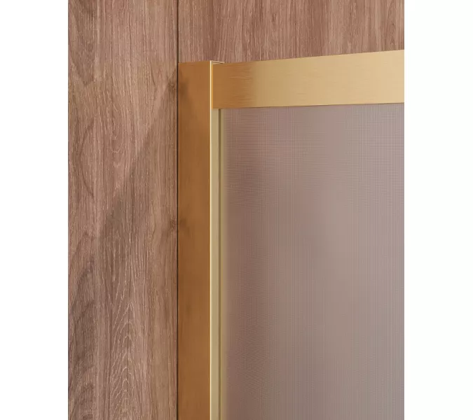 Душевой уголок Cezares Molveno 90x90 MOLVENO-A-2-90-P-BORO профиль Брашированное золото стекло рифленое, изображение 7