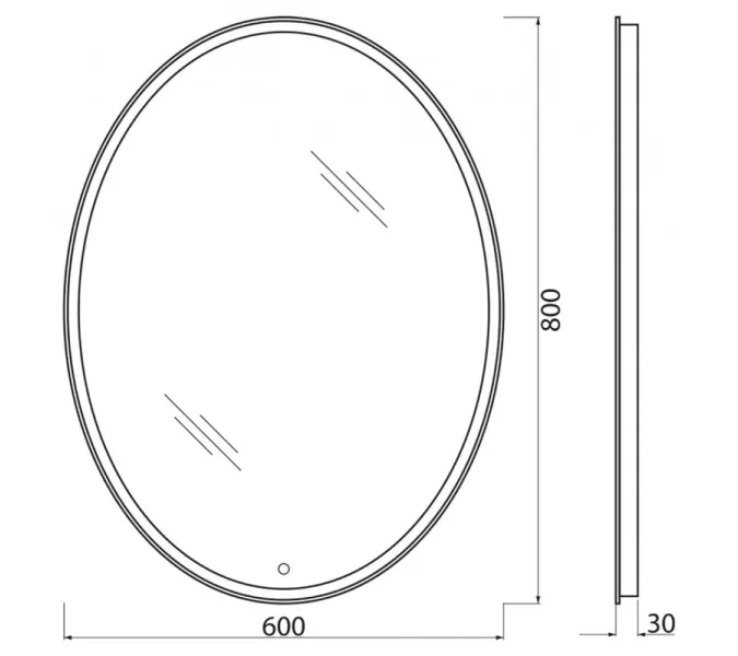 Зеркало BelBagno SPC-VST-600-800-LED-BTN, изображение 7