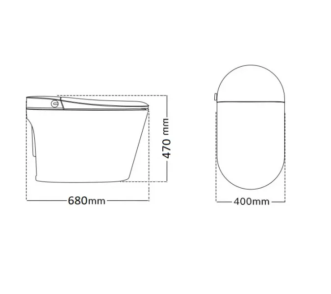 Унитаз Ceruttispa CT10617  ESTER Smart напольный с дистанционным управлением, изображение 7