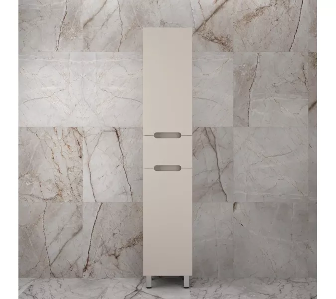 Колонна напольная "Матис" 36 см 1 ящик, КРЕМ, PLUS, ЭМАЛЬ, Выбрать цвет: Крем