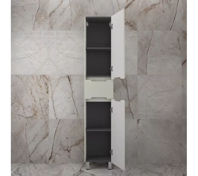 Колонна напольная "Матис" 36 см 1 ящик, ОЛИВА, PLUS, ЭМАЛЬ, Выбрать цвет: Олива, изображение 3