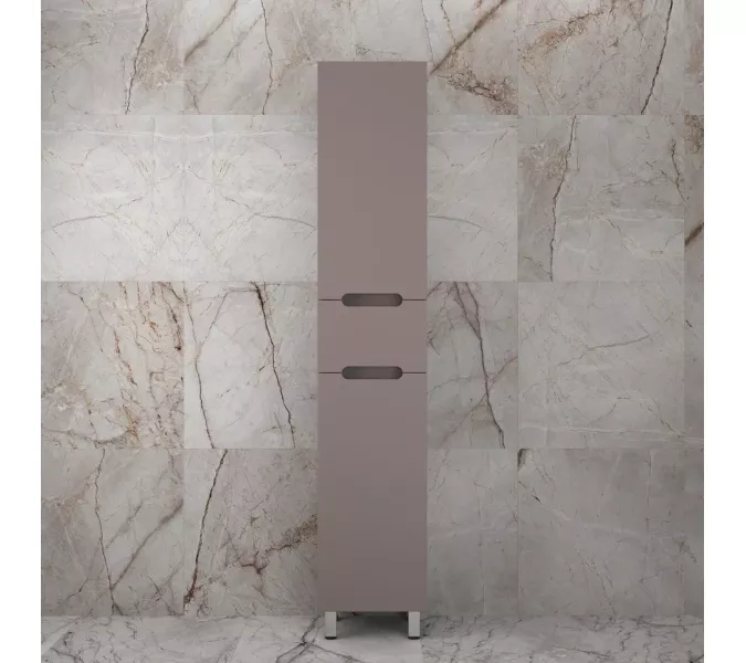 Колонна напольная "Матис" 36 см 1 ящик, тауп темный, PLUS, ЭМАЛЬ, Выбрать цвет: Тауп темный