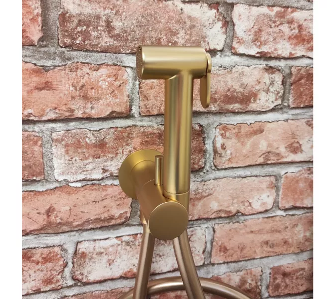 Гигиенический душ Graffio  с прогрессивным картриджем, цвет матовое золото, изображение 2