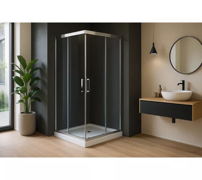 Душевой уголок Royal Bath RB HPD-T-CH 90х80х200 (прозрачное)