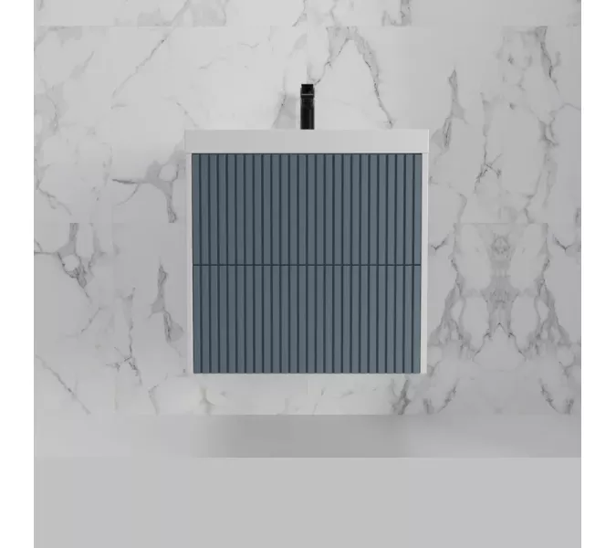 Тумба подвесная "Стокгольм "с раковиной Classic , (2 ящ.) графит софт, PUSH, Выбрать цвет: Графит, Выбрать размер: 60