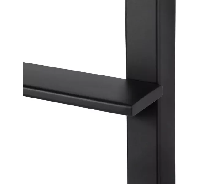 Полотенцесушитель Secado Лорето водяной, ЧЕРНЫЙ МАТОВЫЙ, Выбрать размер: 40х80, изображение 2