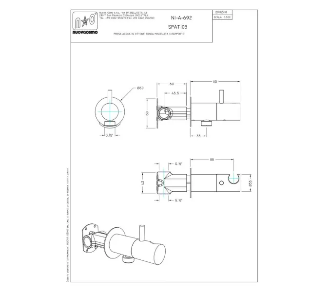 Гигиенический душ Graffio  с прогрессивным картриджем, цвет матовое золото, изображение 5