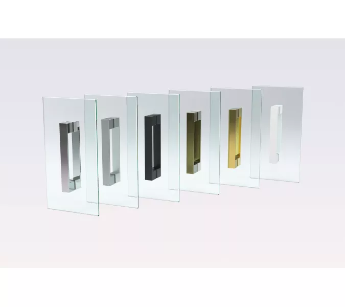 Душевая дверь в нишу Vegas Glass EP-F-1 Novo EP-F-1 NOVO 100 07 10 L профиль матовый хром, стекло сатин, изображение 2