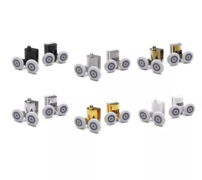 Душевой уголок Vegas Glass ZA-F Tur Novo 100*80 05 01 профиль бронза, стекло прозрачное, изображение 3