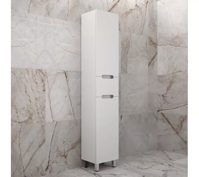 Колонна напольная "Матис" 36 см 1 ящик, Белый матовый, PLUS, ЭМАЛЬ, Выбрать цвет: Белый, изображение 2