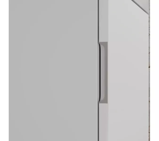 Тумба напольная "МОНО 50" с раковиной ASTI 50, белый софт, Выбрать цвет: Белый софт, Внешний вид: с белой раковиной, изображение 6