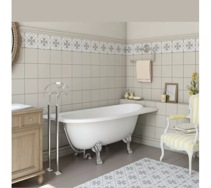 Ванна из литьевого мрамора Эстет Венеция 170x80 правая на ножках "Бронза"